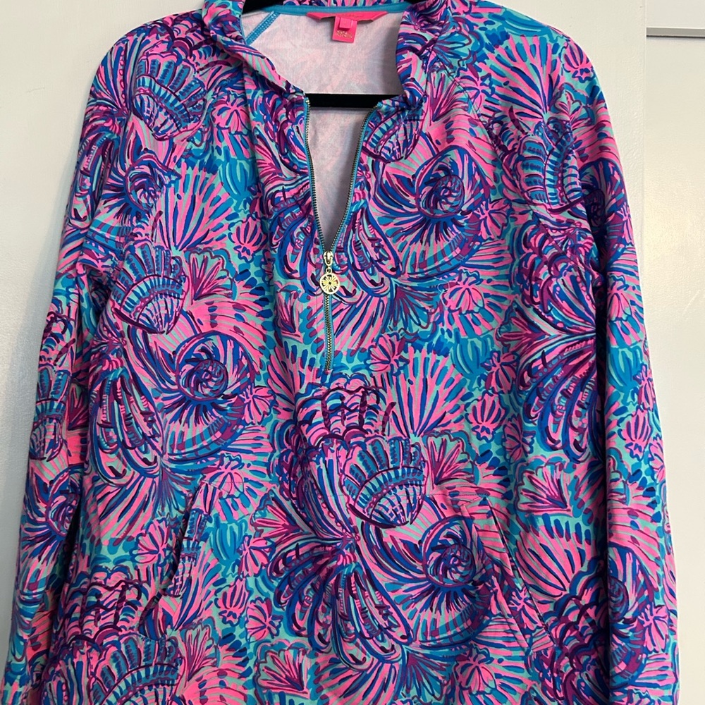 Lily Pulitzer turquoise turtle shelleidoscope popover
